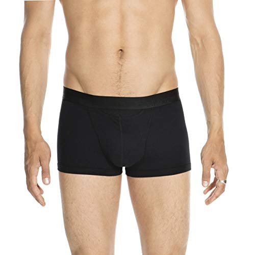 HOM - Para Hombres - Bóxer Briefs 'HO1' - Retroshort Calzoncillos - Black - Tamaño M