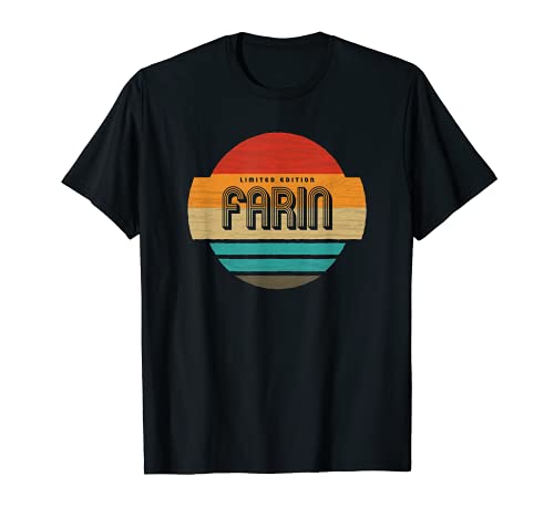 Hombre Farin Nombre Retro Vintage Sunset Limited Edition Camiseta