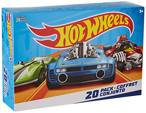 Hot Wheels - Pack De 20 Vehículos con Embalaje de Cartón, Coches de Juguete (Modelos Surtidos) (Mattel DXY59)