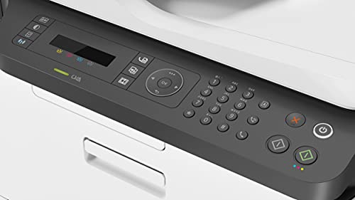 HP Color Laser MFP 179fnw 4ZB97A, Impresora Láser Color Multifunción, Imprime, Escanea, Copia y Fax, Wi-Fi, Ethernet, USB 2.0 alta velocidad, HP Smart App, Panel de Control LCD, Blanca