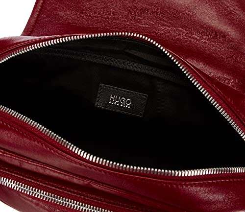 HUGO Kara Saddle-GC, Bolsa de Noche para Mujer, Dark Red602, Einheitsgröße