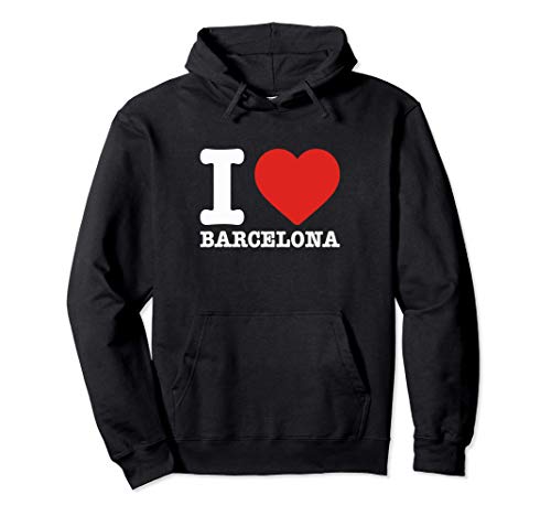 I Love Barcelona | Me Encanta Barcelona Sudadera con Capucha