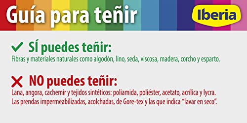 Iberia - Tinte Azul Vaquero para ropa, 40°C