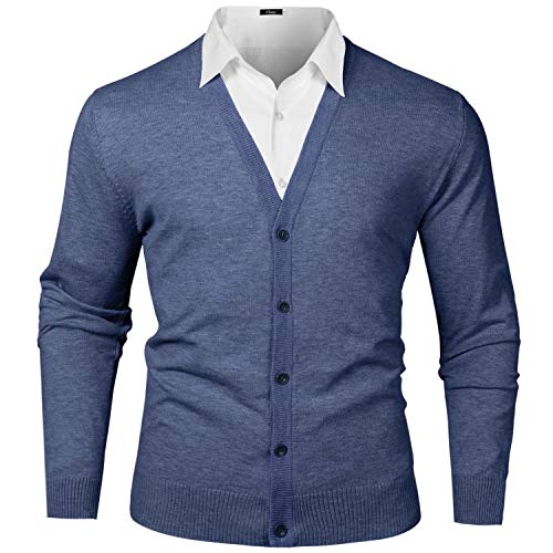 iClosam Chaquetas Hombre Invierno Manga Larga Elegante Esencial CóModo Jersey De Punto SuéTer para Hombres