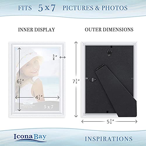 Icona Bay - Marco de fotos (4 x 6, 5 x 7, 8 x 10 juegos)