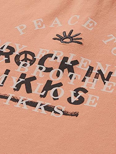 IKKS Polo Orange Blanchi Rock In et Broderie Guitare Camisa, Naranja, 3 Años para Niñas