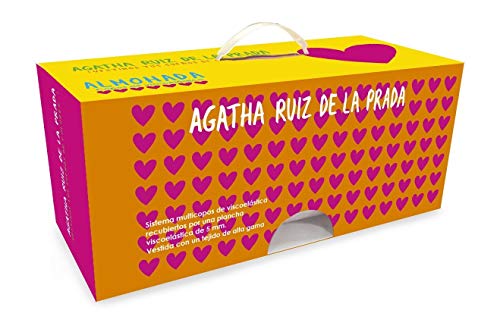 Imperial Confort Almohada Agatha Ruiz de la Prada, Rosa y Blanca, 1 Unidad (Paquete de 1)