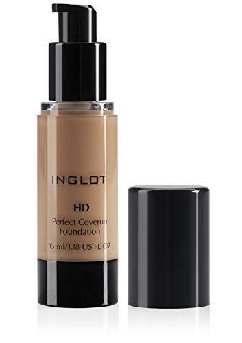 INGLOT - Base de maquillaje HD Perfect Coverup Foundation - 77 - Cobertura media/alta - Todo tipo de pieles - Maquillaje vegano - Crueltyfree