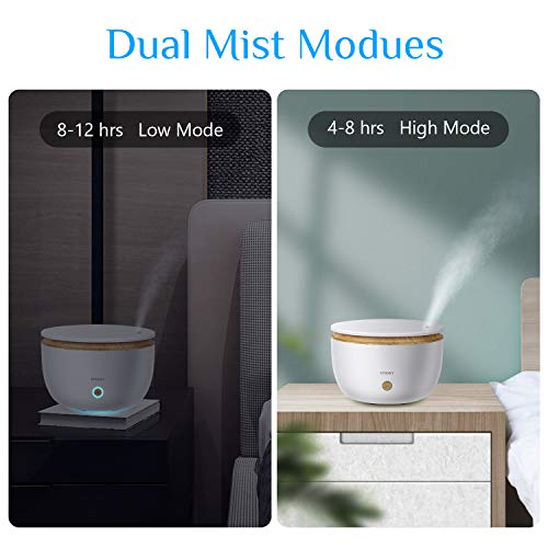 Inteligente Difusor de Aceites Esenciales, Etersky 500ml Difusor de Aromas WiFi, 2 Modos de Niebla Difusor Ultrasónico con Temporizador Control de App, Alexa Echo, Google Home (Blanco)