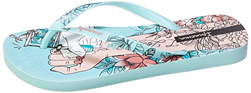 Ipanema SEM Igual Tattoo Fem, Chanclas Mujer, Green/Green/Pink, 38 EU