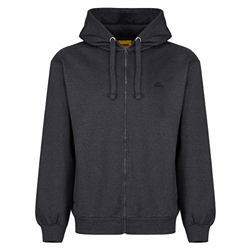 Iron Mountain Rigenerata morbido Pile Zip Hoody Hooded Sweatshirt, Charcoal Marl, Medio Mens