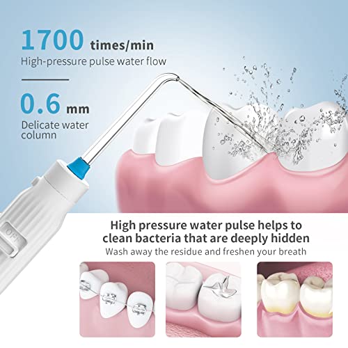 Irrigador Dental Profesional con UV Esterilización,YOUNGDO 800ML Irrigadores Bucales con 7 Boquillas,Irrigador Dental Limpieza Dental 10 Ajustes de Presión del Agua,Irrigador Bucal 3 Modos