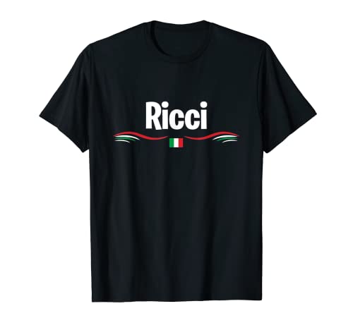 Italia Bandera Nombre de cumpleaños italiano Ricci Camiseta