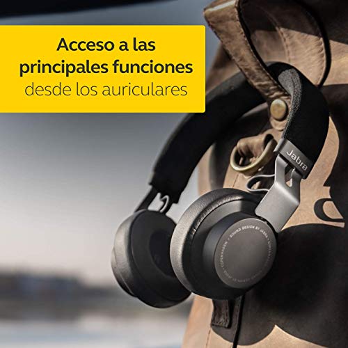 Jabra Move Style Edition – Auriculares On-Ear, Conexión Bluetooth con Smartphones, Ordenadores y Tabletas, Para Música y Llamadas Inalámbricas, Negro Titanio