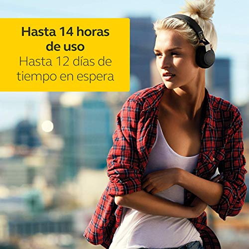 Jabra Move Style Edition – Auriculares On-Ear, Conexión Bluetooth con Smartphones, Ordenadores y Tabletas, Para Música y Llamadas Inalámbricas, Negro Titanio