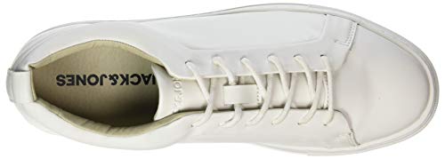 JACK & JONES Jfwsputnik PU Bright White 20, Zapatillas Hombre, Blanco Brillante, 46 EU