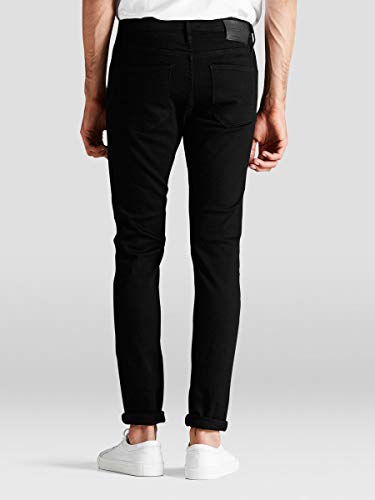 JACK & JONES Jjiglenn JJFELIX Am 046 50 SPS Noos Vaqueros slim, Negro (Black Denim), 36W / 32L para Hombre