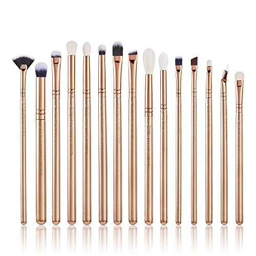 Jessup de maquillaje de ojos Pincel de labios Sombra de ojos Delineador de cejas Set de maquillaje Kits de herramientas de pinceles de belleza T407