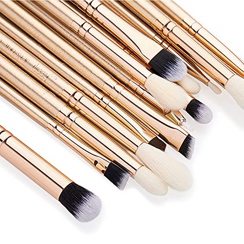 Jessup de maquillaje de ojos Pincel de labios Sombra de ojos Delineador de cejas Set de maquillaje Kits de herramientas de pinceles de belleza T407