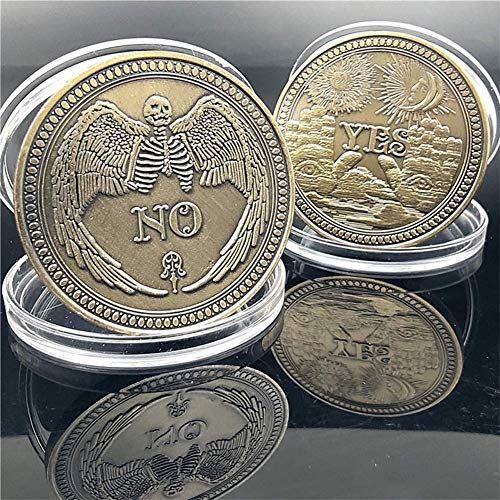 JIN YU MAN TANG Moneda Conmemorativa Placa Conmemorativa de Monedas cráneo Retro ángel de Monedas decisión Suerte Moneda Recogida de Regalos