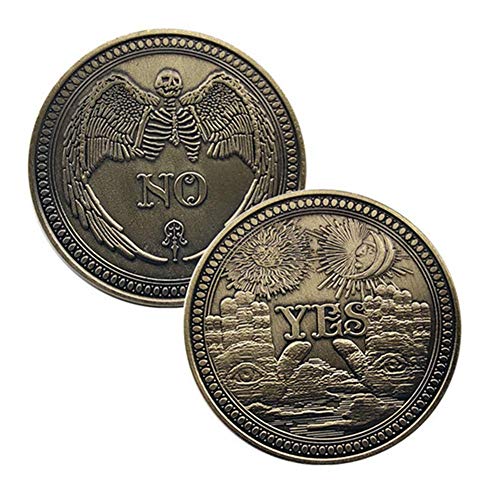 JIN YU MAN TANG Moneda Conmemorativa Placa Conmemorativa de Monedas cráneo Retro ángel de Monedas decisión Suerte Moneda Recogida de Regalos