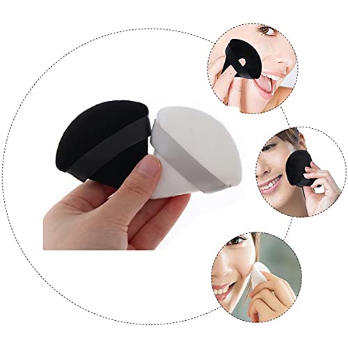 JOOTUEPO 12 soplos de polvo puro esponja suave triángulo herramienta de maquillaje con correa para contornear debajo de los ojos y las esquinas