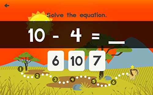 Juegos De Matemáticas De Los Animales Para Los Niños Con Habilidades Gratis: Los Mejores Números De Pre-K, Kinder Y Primero Grado, Conteo, Suma Y La Resta De Actividad De Juegos Para Niños Y Niñas