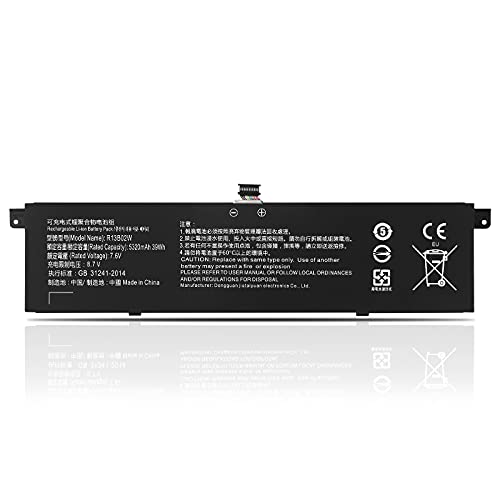 K KYUER 39Wh R13B02W R13B01W Laptop Batería para Xiaomi Mi Notebook Air 13.3 2018 Notebook Batería de repuesto Compatible con Xiaomi Mi Laptop Air 13 2018 13.3-inch Series R13B02W 7.6V 5320mAh