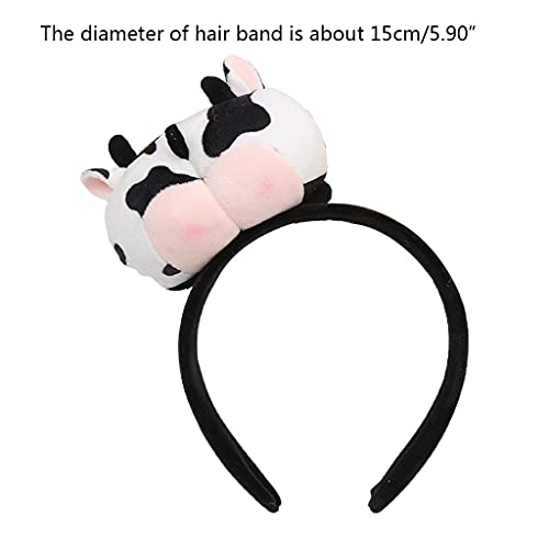 Kemelo - Banda para el Cabello de Felpa con Dibujos Animados, Soporte para el Cabello a Tope de Cerdito, Accesorios para el Cabello de Anime Furry Bum, Color Rosa