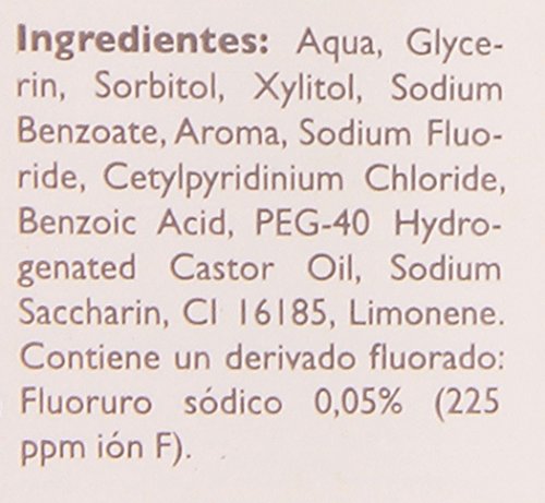 Kemphor - Fresa - Colutorio bucal fluorado - 500 ml - [paquete de 4]