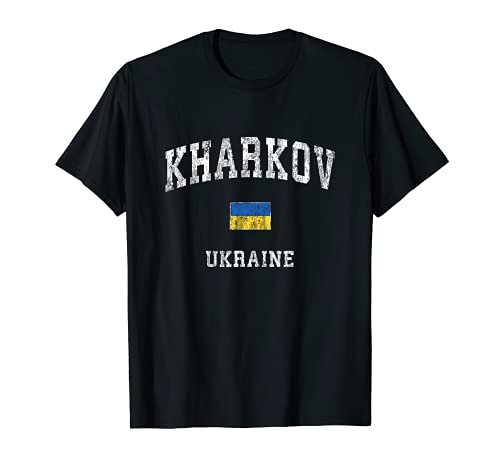 Kharkov Ucrania Vintage Athletic Sports Design Camiseta