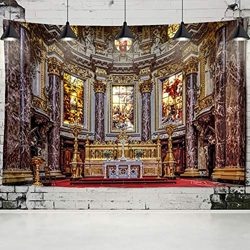 KHKJ Tapiz de Jesús de la Iglesia Cristiana de Viena, decoración del hogar, Arte de Pared, Mural, Tela de Pared, tapices de Pared de Cristo, decoración de la Iglesia A2 200x150cm