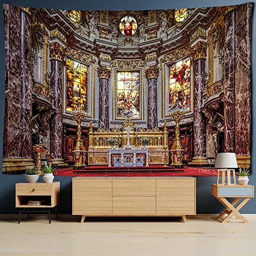 KHKJ Tapiz de Jesús de la Iglesia Cristiana de Viena, decoración del hogar, Arte de Pared, Mural, Tela de Pared, tapices de Pared de Cristo, decoración de la Iglesia A2 200x150cm