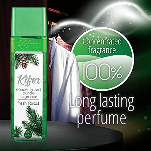 KIFRA FRESH FOREST Perfume de Lavandería Concentrado 200ml 80 Ciclos de Lavado