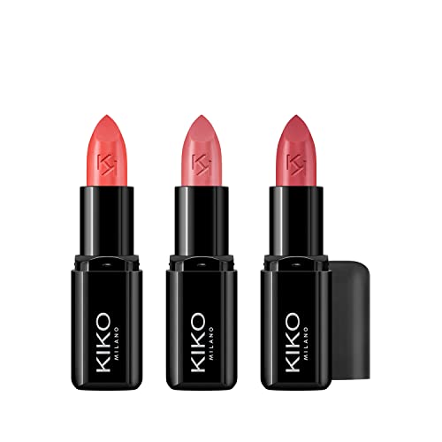 KIKO Milano Smart Fusion Lipstick Kit 02 | Kit De Labios Con 3 Labiales De Acabado Luminoso