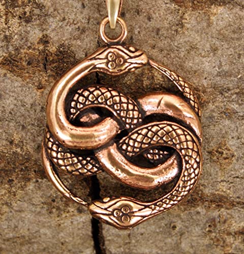 Kiss of Leather - Colgante de serpiente de bronce n.º 135