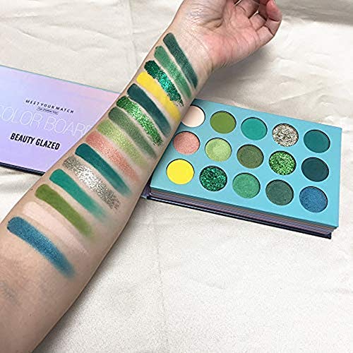 Kit de maquillaje esmaltado de belleza, sombra de ojos de 60 colores y pinceles de maquillaje de 5 piezas, paleta de maquillaje mate de sombra de ojos pigmentada con juego de pinceles de maquillaje