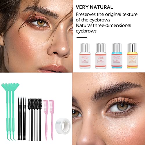 kit de permanencia para cejas, Kit de laminación de cejas, kit de elevación de cejas, Permanente profesional para cejas DIY Look de moda para cejas más completas