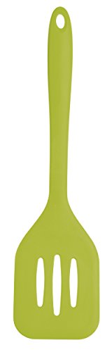 Kitchen Craft Colourworks - Espátula de Silicona con Ranuras (31 cm), Color Verde