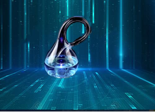 Klein Bottle Colorida botella luminosa Klein modelo espacial de cuatro dimensiones, Magic Jarrón Nunca se llenará de agua experimento científico, espacio de enseñanza en la oficina, un regalo