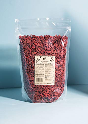 KoRo - Bayas de Goji Organicas 1 kg - Superfood sin aditivos y sin azúcar 100 % de fruta