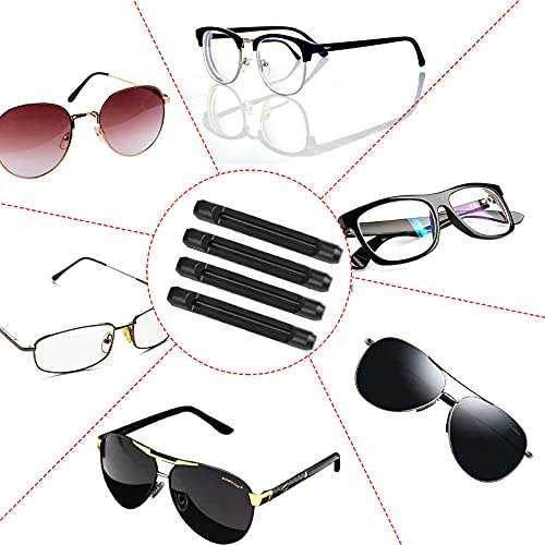 KYSUN 6 Pares de Almohadillas Orejas de Gafas Antideslizantes, Ganchos Orejas de Silicona Suave para Gafas, Retenedores de Gafas para Gafas de Lectura, Gafas de Sol, Gafas Deportivas, 4 Colores