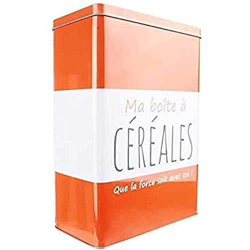 La Box A Ma - Caja de metal, metal, naranja, 17,40 x 9,30 x 24,10 cm