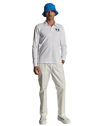 La Martina - Polo de Hombre Regular fit, Blanco Óptico, Man, L