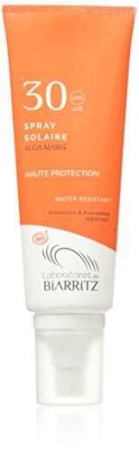 Laboratoires de Biarritz Alga Maris spray solare 100ml | fattore di protezione solare 30 | biologico certificati