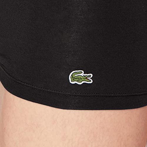 Lacoste 5H3389 Boxer Corto para Hombre, Noir, XXL (Pack de 3)