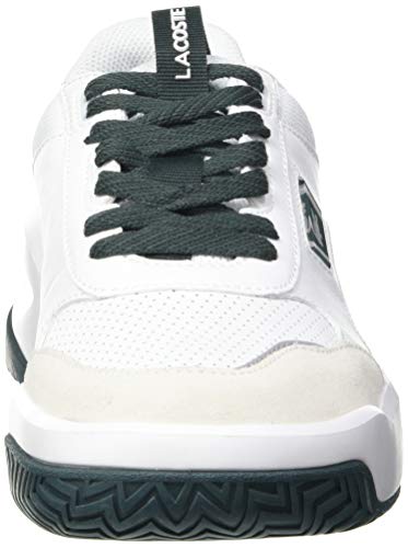 Lacoste Ace Lift 0120 2 SMA, Zapatillas Hombre, Wht/Dk Grn, 44 EU