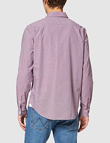 Lacoste CH2564 Camisa Informal de Manga Larga, Scille/Rouge, M para Hombre