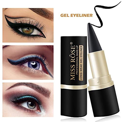 Lápiz Delineador De Ojos En Gel Negro,matte Quick-dry Eyeliner,delineador De Ojos De Secado Rápido, Crema Delineadora De Ojos Impermeable De Larga Duración A Prueba De Manchas