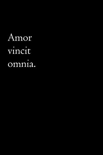 Latin Notebook - Amor vincit omnia: Latin Journal Minimalist - Love Conquers All, 110 pages